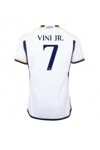 Real Madrid Vinicius Junior #7 Jalkapallovaatteet Kotipaita 2023-24 Lyhythihainen